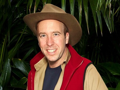 Former Conservative health secretary Matt Hancock smiling for the cameras in the reality tv show "I'm a celebrity...get me out of here"