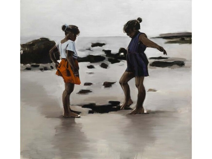 Lynette Yiadom-Boakye, Condor and the Mole, 2011, Arts Council Collection, Southbank Centre, London © the artist