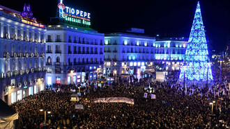 Thousands of demonstrators gathered in Madrid, Spain, to mark the International Day for the Elimination of Violence Against Women