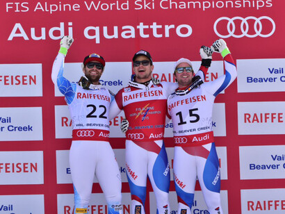 Il podio dei vincitori