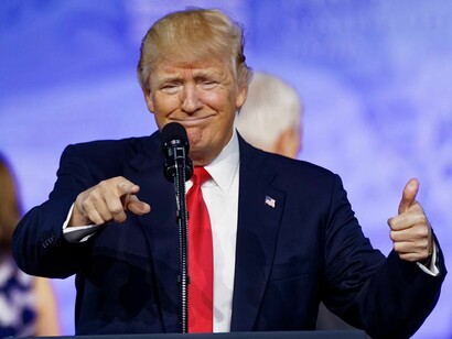 President Donald J. Trump delivered a keynote address at CPAC 2017 on February 24, 2017