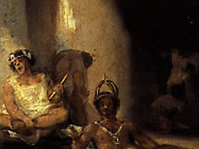 La cuestión de si existe o no una naturaleza humana no es lo que me preocupa. Es más bien la idea de que los seres humanos siempre han sido tratados como seres privilegiados y abstractamente iguales. Francisco Goya (1746–1828), "Casa de locos" , pintura, 1815-1819, Real Academia de Bellas Artes de San Fernando, Madrid, España
