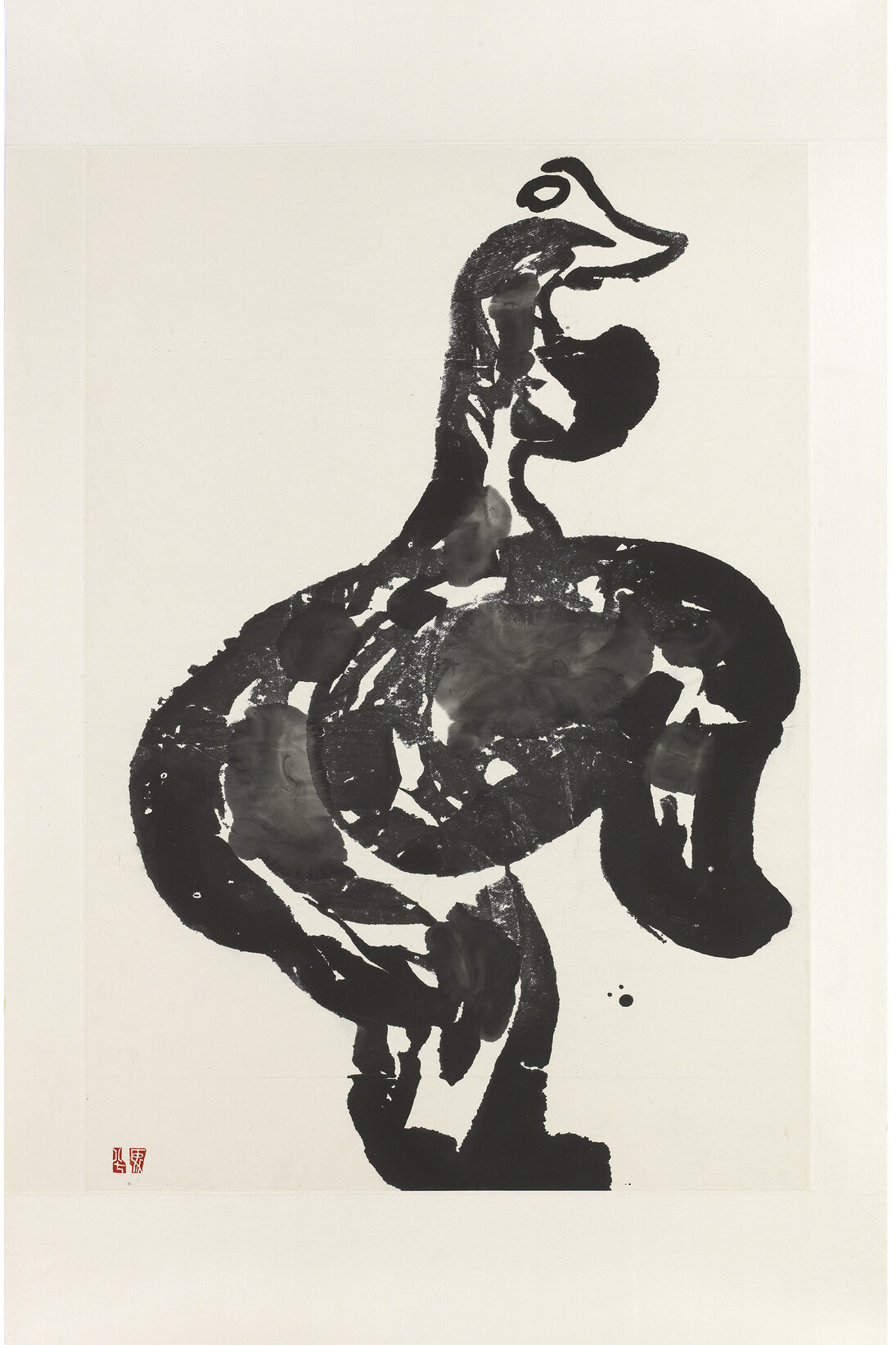 Ma Desheng, Ink Nude 2, 1987, Ink on Chinese paper, 97 x 68.5 cm (38 x 27 in)