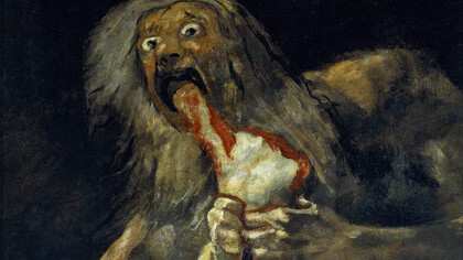 Francisco de Goya, Saturno devorando a su hijo (1819–1823, detalle). El enojo, aunque generalmente catalogado como una emoción negativa, es una respuesta natural ante situaciones percibidas como injustas o amenazantes