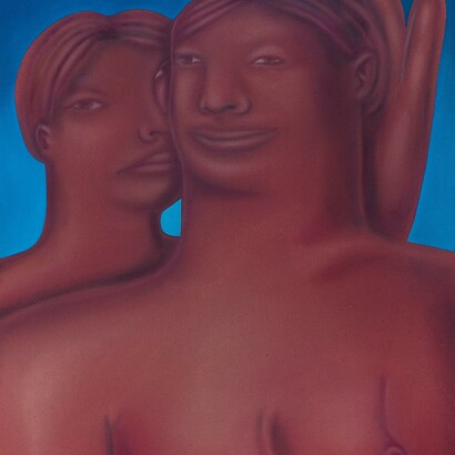 G. Rouy, A secret #2, 2018, acrilico su tela, foto di C. Favero