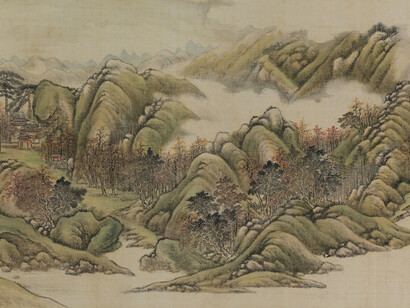 Life planning of the chinese literati. Selected chinese painting and calligraphy from the Xubaizhai Collection (Phase II), artwork in exhibition. Courtesy of Hong Kong Museum of Art