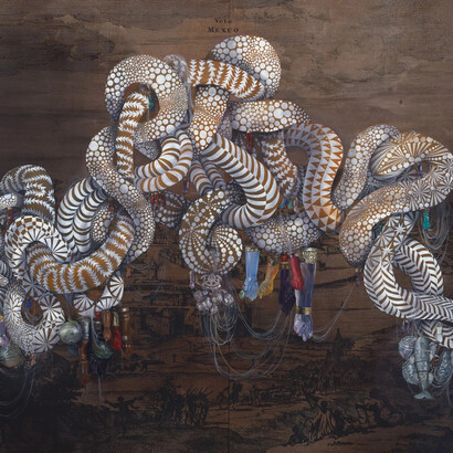 Firelei Báez, Huracán (beyond the triumphs of rootedness), 2024. Courtesy of Hauser & Wirth