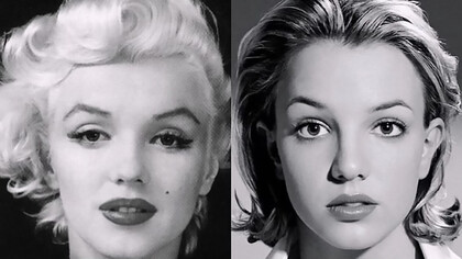 Marilyn Monroe and Britney Spears