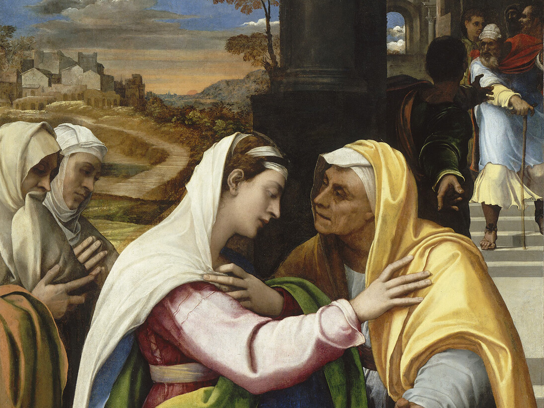 The Visitation, Sebastiano del Piombo, 1518-19, Oil on canvas, transferred from wood 168 × 132 cm. Courtesy of  Musée du Louvre, Département des Peintures, Paris 