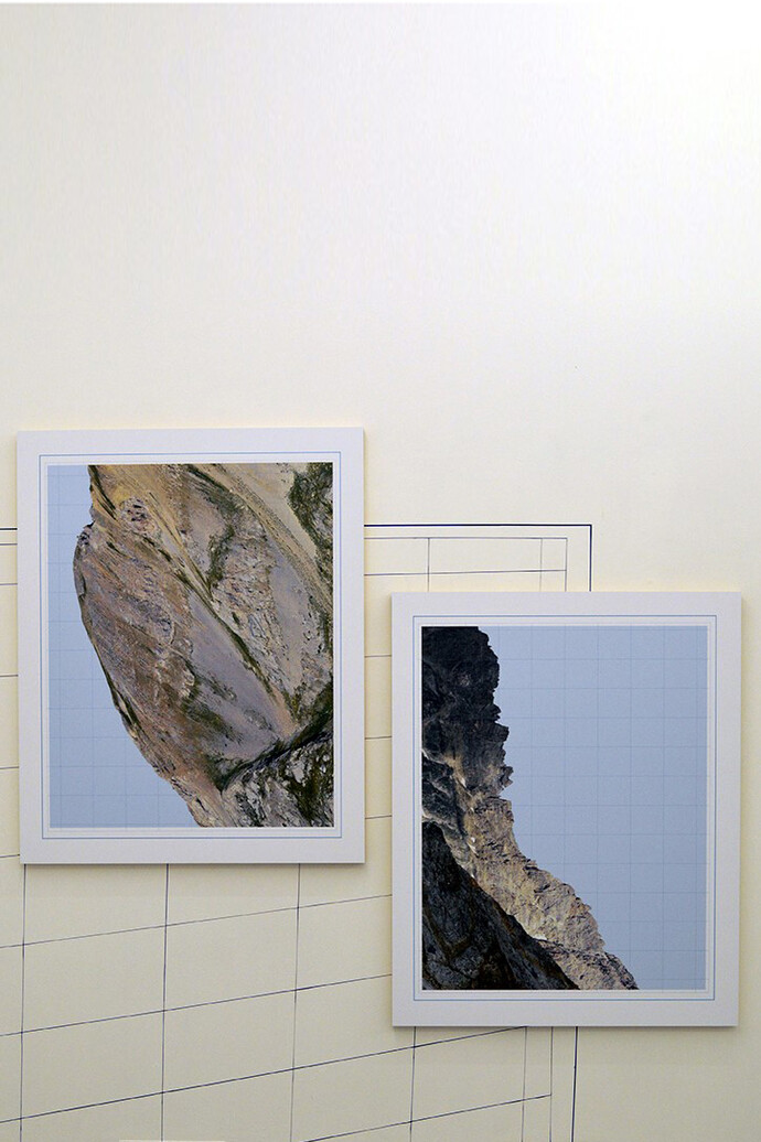 Morgane Denzler, Dyptique1 (simulation insitu), 2014, Tirage numérique, contrecollé sur aluminium, 120 x 96 cm (chaque), Edition : 3 + 1 EA, Courtesy of the artist and Bendana | Pinel Art Contemporain
