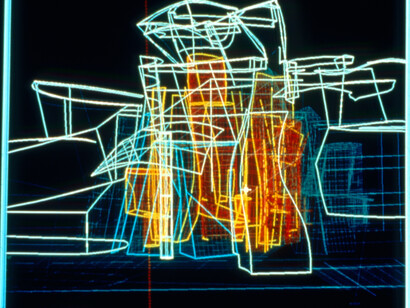 Frank Gehry
Plan numérique du bâtiment du Musée Guggenheim Bilbao réalisé avec le logiciel CATIA, 1997
© FMGB Guggenheim Bilbao Museoa