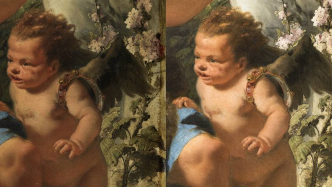 Restauración y estudio técnico de La muerte de Jacinto, de Tiepolo. Courtesy of Museo Nacional Thyssen-Bornemisza