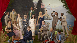 Pink Martini, promotional poster for Castell de Peralada Festival 2014