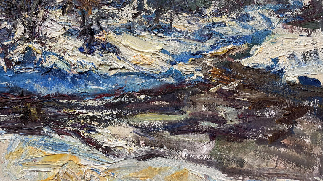 Ulrich Gleiter, Melting snow swedish lapland, 2021. Courtesy of Gallery 1261