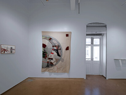 T. Vinoja, A moving cloak in Terrain, exhibition view. Courtesy of Experimenter