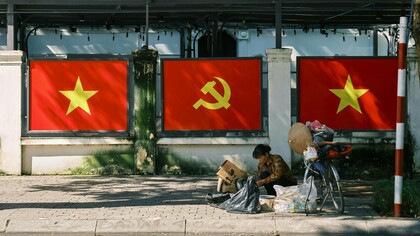 Una típica imagen de las calles de Hanói, capital de Vietnam
