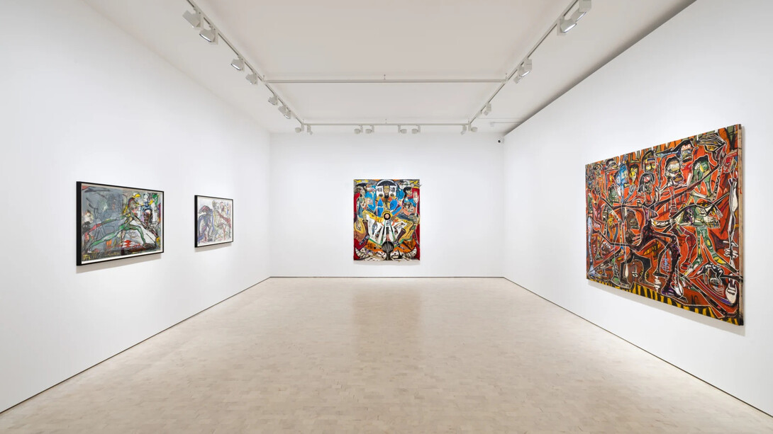 Alexandre Diop, Run for your life ! Exhibition view. Courtesy of Stephen Friedman Gallery 