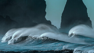 Vista del oleaje del mar