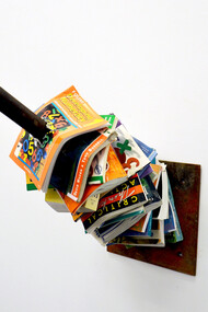 Li Hongbo, A Selfless Act No.1, books iron, 75 x 70 x 37 cm, 2015