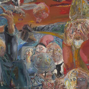 Bernhard Heisig, Ikarus – Schwierigkeiten beim suchen nach der wahrheit (detail), 1973. Courtesy of MdbK 