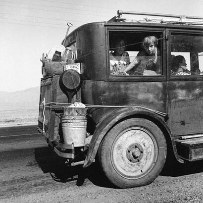 Dorothea Lange, Bambina in viaggio