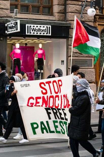 Protests against Israel's attacks on civilians in Palestine