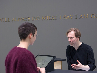 Adrian Piper, Exhibition view. Courtesy of Hamburger Bahnhof 