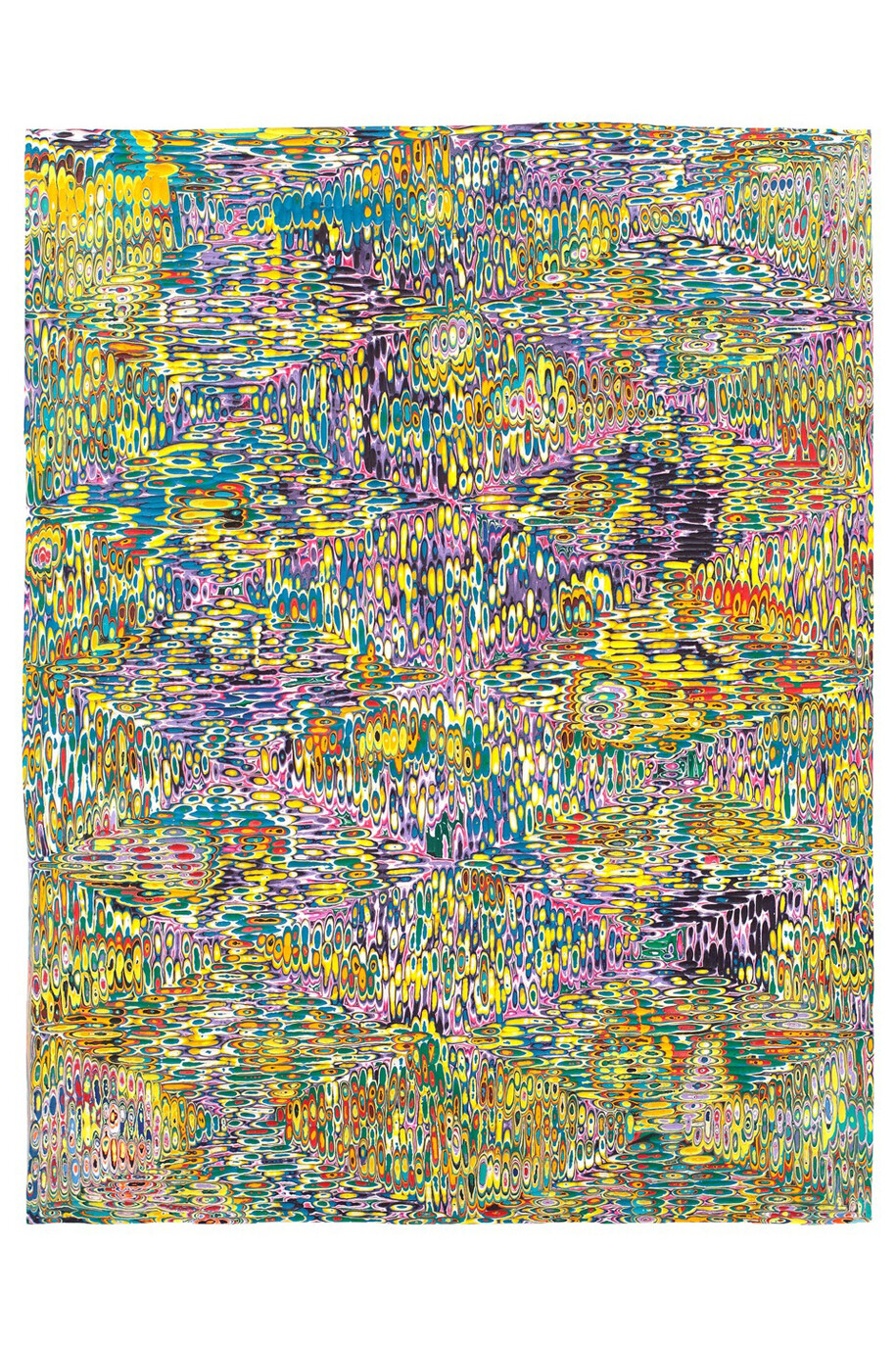 David Allan Peters, Untitled #11, 2015, Acrylic on wood panel, 18 x 14 inches, 45.7 x 35.6 cm