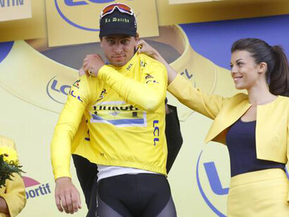 La prima maglia gialla di Sagan