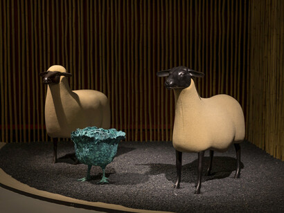 Les Lalanne, A living landscape, exhibition view. Courtesy of Ben Brown Fine Arts 