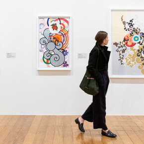 Beatriz Milhazes: gravuras do acervo da Pinacoteca de São Paulo, vista expositiva. Cortesia da Pinacoteca