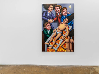 Jake Troyli, Collision course, exhibition view. Courtesy of Monique Meloche Gallery