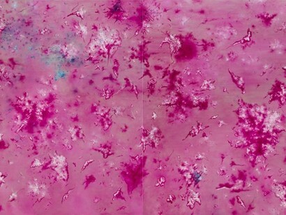 Cai Jin, detail of Cai Jin (b. 1965), Landscape No. 54, 2012, Oil on canvas, Set of 2, 78 3/4 x 98 1/2 in each 200 x 250 cm. Courtesy of the artist and Chambers Fine Art