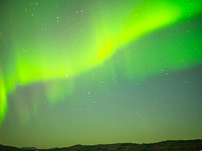 The "Northern Lights" spotted from Greenland, 2021