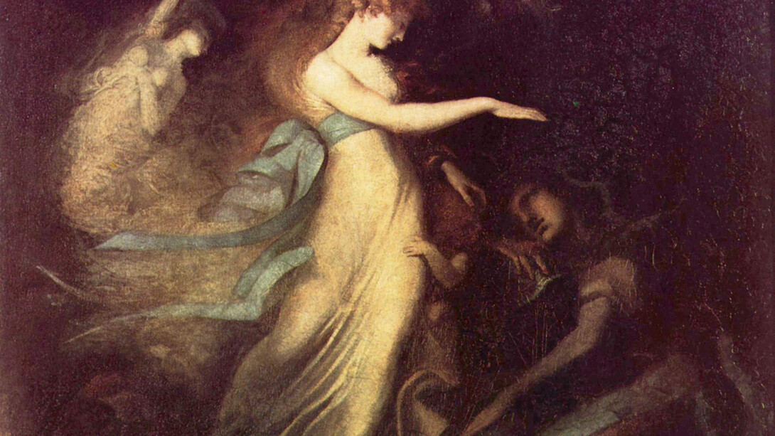 Johann Heinrich Füssli - La regina delle fate con il principe Artù, 1788