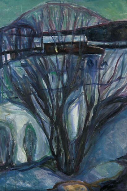 Edvard Munch, Nuit d’hiver (détail), 1923. Avec l'aimable autorisation du Musée Marmottan Monet