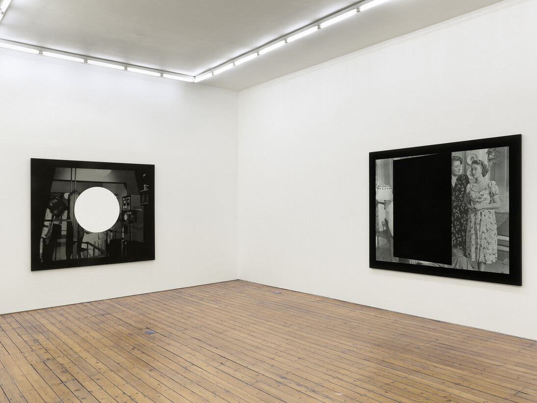 John Stezaker. The Projectionist, Installation view at The Approach, London, Courtesy of The Approach, London