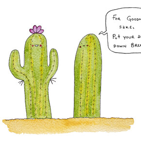 Kip Kiratiburana, ‘Brenda’ watercolour and pen, 21 x 30 cm