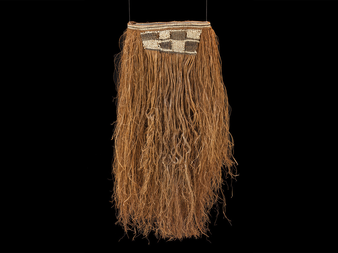 From the Belmacz archive curated by May Cornet, Dutch East Indies (Indonesia), tribal, ceremonial menswear, c. 1950s, grass, 66 × 66 cm