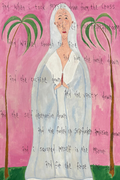 Michael Deyermond, When i took myself down from the cross (detail), 2025. Courtesy of Craig Krull Gallery