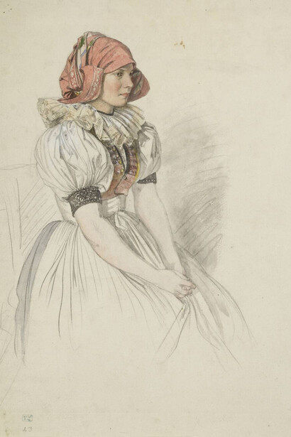 Josef Mánes, Haná woman, 1852–1856. Courtesy of Národní galerie Praha