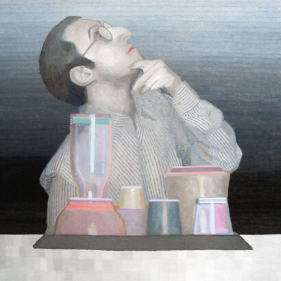 Pablo Candiloro, Room Service #22, 2013, olio su tela, 70 x 60 cm, courtesy Romberg