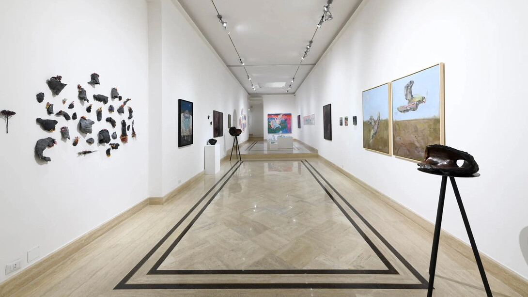 Various artists, Embryonic journey, exhibition view. Courtesy of Richard Saltoun Gallery