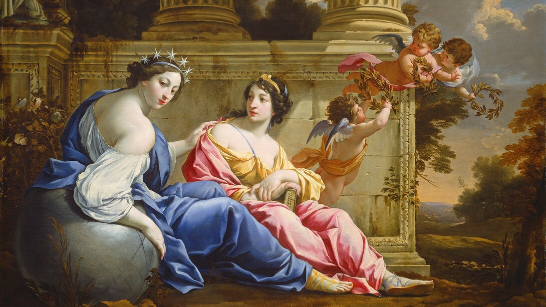 Simon Vouet, "Le muse Urania e Calliope", 1634 ca. National Gallery of Art, Washington, USA