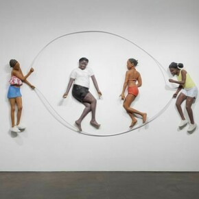 John Ahearn, Double Dutch, overall: 79 1/2 x 142 1/2 x 9 1/2 in/202 x 362 x 24 cm