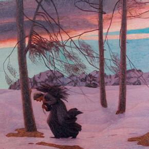 Carlo Fornara, L'Aquilone, olio su tela 135 x 154 cm. Courtesy of GAMManzoni