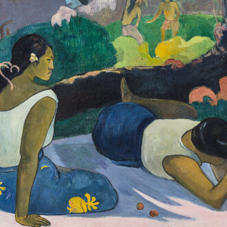 Paul Gauguin, Arearea no Varua ino. Den onde ånds morskab, 1894. Courtesy of Glyptotek