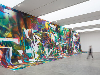 Prototypes of Imagination, Installation view of the exhibition © 2018 Katharina Grosse and VG Bild-Kunst, Bonn. Photo: Lucy Dawkins. Courtesy Gagosian