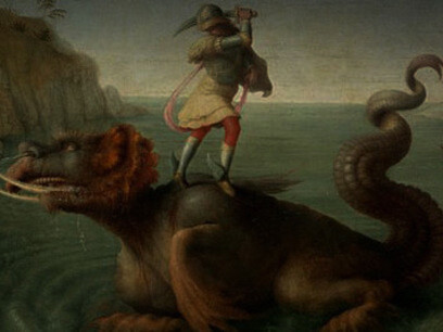 Piero di Cosimo, Liberazione di Andromeda, particolare