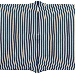 Enrico Castellani, Superficie rigata bianca e blu, 1963, Canvas in relief, 27 13/16 x 39 3/8 x 2 3/4 inches (70.7 x 100 x
7 cm) Collection of the artist. © 2014 Artists Rights Society (ARS), New York /SIAE, Rome. Photo Credit: Photo CreditCourtesy Archivio Castellani, Milan.